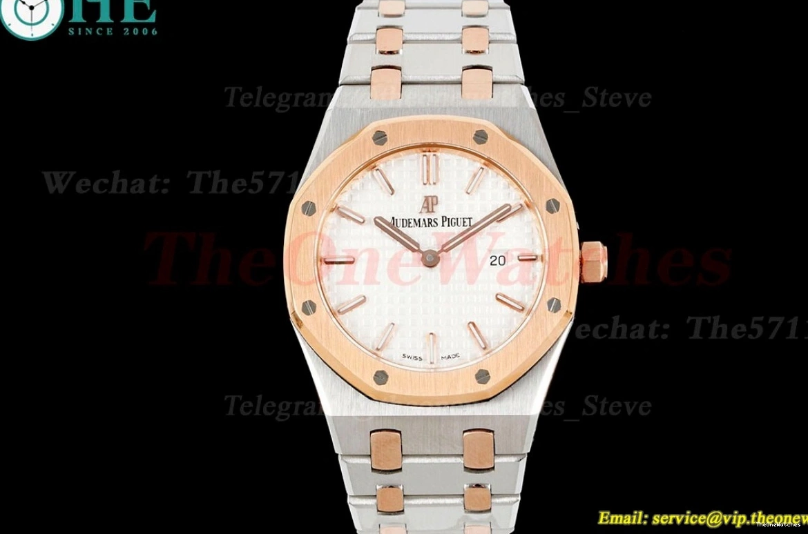 RG Dial Royal Ladies Oak Swiss Qtz SS 33mm White JJF 0120